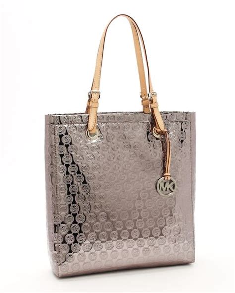 michael kors north south tote nickel